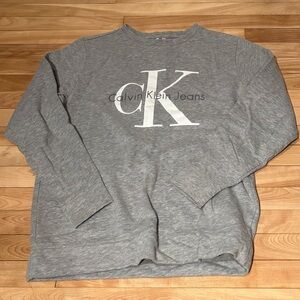 Calvin Klein Light Gray Crewneck Sweater